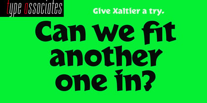 Xaltier Font Poster 5